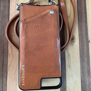 Bandolier camel/silver iPhone 8 Plus